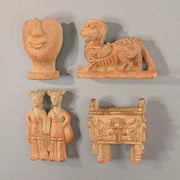 Buddha Stones FU Dogs Twins Buddha Square Ding Design Refrigerator Fridge Magnet Home Decoration - image 6