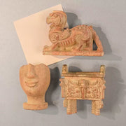 Buddha Stones FU Dogs Twins Buddha Square Ding Design Refrigerator Fridge Magnet Home Decoration - image 4