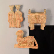 Buddha Stones FU Dogs Twins Buddha Square Ding Design Refrigerator Fridge Magnet Home Decoration - image 5