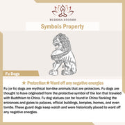 Buddha Stones FU Dogs Twins Buddha Square Ding Design Refrigerator Fridge Magnet Home Decoration - image 5