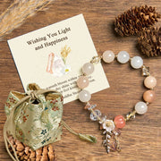 Buddha Stones "Wishing You Light and Happiness" Sun Stone Bracelet Includes Gift Message Card - Sun Stone(Wrist Circumference 14-16cm) - Deluxe Gift Bag (+$12.59) - image 7