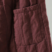 Buddha Stones Daily Plain Drawstring Design Women's Harem Elastic Waist Cotton Pants With Pockets - image 12