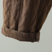 Buddha Stones Daily Plain Drawstring Design Women's Harem Elastic Waist Cotton Pants With Pockets - image 4