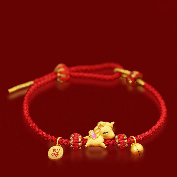 Buddha Stones 925 Sterling Silver Year Of The Horse Lucky Fortune Red String Strength Bracelet - image 2