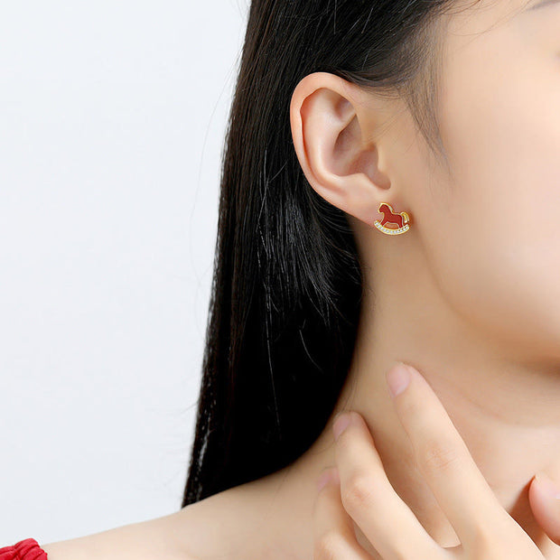 Buddha Stones 925 Sterling Silver Year Chinese Zodiac Of The Horse Red Agate Calm Necklace Pendant - image 21