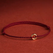 FREE Today: Luck Connection Small Peace Buckle Braided String Adjustable Bracelet Anklet - image 1