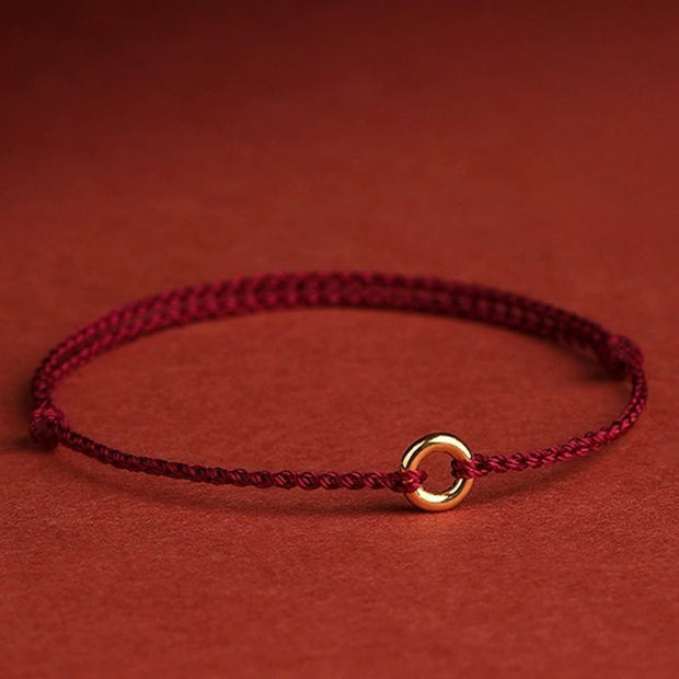 FREE Today: Luck Connection Small Peace Buckle Braided String Adjustable Bracelet Anklet - image 1