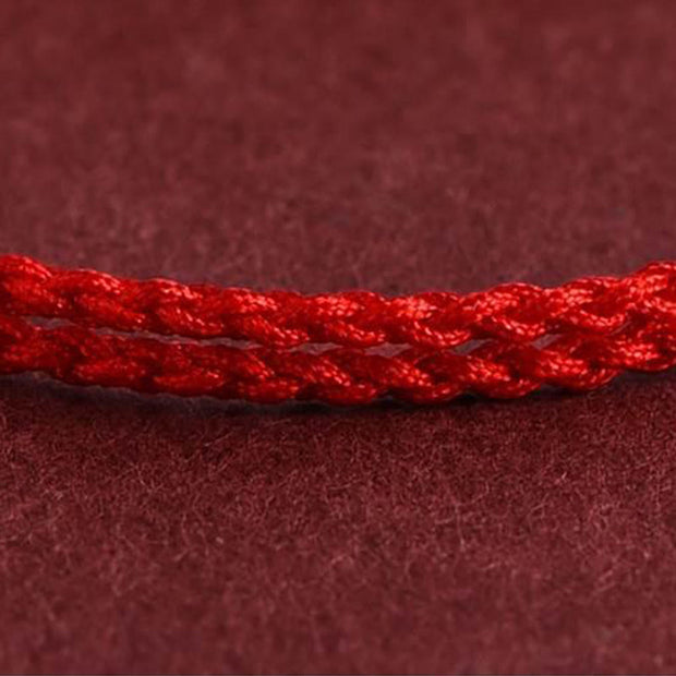 Buddha Stones Five Copper Coins Design Braided String Protection Bracelet Anklet - image 7