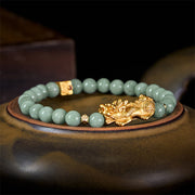 FREE Today: Luck Prosperity Golden Pi Xiu Charm Jade Beaded Bracelet - image 10