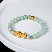FREE Today: Luck Prosperity Golden Pi Xiu Charm Jade Beaded Bracelet - image 4