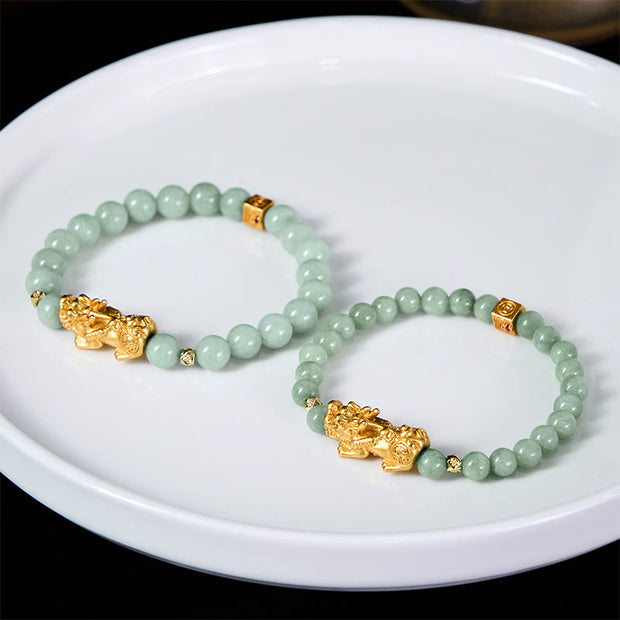 FREE Today: Luck Prosperity Golden Pi Xiu Charm Jade Beaded Bracelet - image 17
