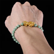 FREE Today: Luck Prosperity Golden Pi Xiu Charm Jade Beaded Bracelet - image 15