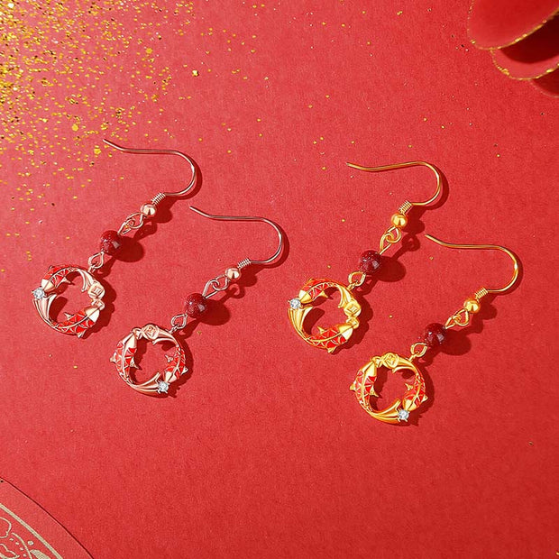 Buddha Stones 925 Sterling Silver Plated 18k Gold Double Koi Fish Blessing Necklace Pendant - image 17