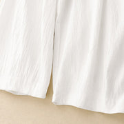 Buddha Stones Commute Solid Color Women's Harem Elastic Waist Cotton 7-8 Length Pants With Pockets - image 12