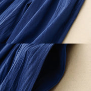 Buddha Stones Commute Solid Color Women's Harem Elastic Waist Cotton 7-8 Length Pants With Pockets - image 8