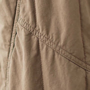 Buddha Stones Winter Plain High Waist Cotton Women's Harem Thermal Elastic Waist Pants With Pockets - image 17