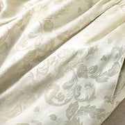 Buddha Stones Jacquard High Waist Design Women's Wide Leg Thermal Thickened Pants With Pockets - image 6