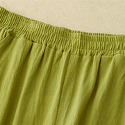 Buddha Stones Fall Solid Color Patchwork Simple Design Women's Wide Leg Pants With Pockets - image 8