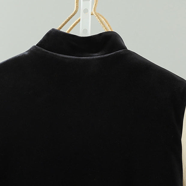 Buddha Stones White Flower Embroidery Pattern Women's Sleeveless Vest Waistcoat - image 4