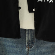 Buddha Stones White Flower Embroidery Pattern Women's Sleeveless Vest Waistcoat - image 13