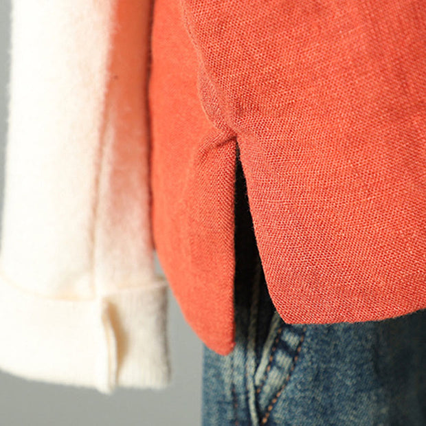 Buddha Stones Flower Pattern V-Neck Frog-Button Women's Sleeveless Vest Waistcoat - image 8