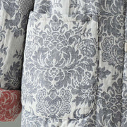 Buddha Stones Women's Peony Flowers Frog-Button Design Long Sleeve Thermal Jacket With Pockets - image 26