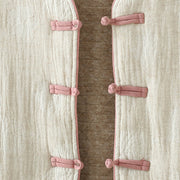 Buddha Stones Women's Beige Frog-Button Long Sleeve Thermal Jacket With Pockets - image 8