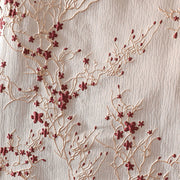 Buddha Stones Red Flowers Vine Buttons Design Long Sleeve Thermal Women's Jacket With Pockets - image 10