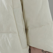 Buddha Stones Peach Blossom Embroidery Frog-Button Long Sleeve Thermal Women's Jacket With Pockets - image 22