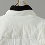 Buddha Stones Peach Blossom Embroidery Frog-Button Long Sleeve Thermal Women's Jacket With Pockets - image 18