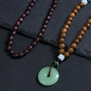 FREE Today: Protection and Auspicious Wenge Wood Peace Buckle Pendant Necklace - image 4