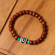 FREE Today: Luck Happiness Bone Beads Vajra Three-eyed Dzi Bead Bracelet - image 8