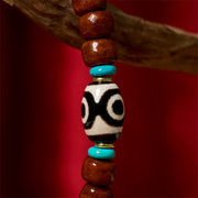 FREE Today: Luck Happiness Bone Beads Vajra Three-eyed Dzi Bead Bracelet - image 11
