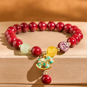 FREE Today: Calm Confidence Year Of The Horse Natural Cinnabar Red Agate Bracelet - image 1