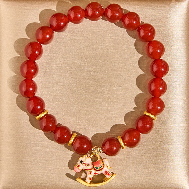FREE Today: Calm Confidence Year Of The Horse Natural Cinnabar Red Agate Bracelet - image 10