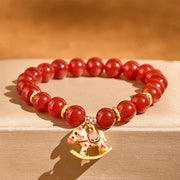 FREE Today: Calm Confidence Year Of The Horse Natural Cinnabar Red Agate Bracelet - image 8