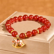 FREE Today: Calm Confidence Year Of The Horse Natural Cinnabar Red Agate Bracelet - image 9