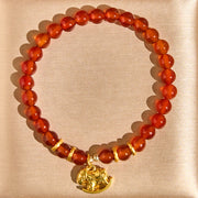 FREE Today: Calm Confidence Year Of The Horse Copper Coins Natural Red Agate Bracelet - image 10