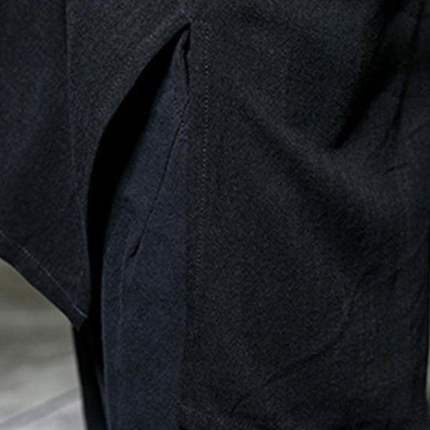 Buddha Stones Dragon Phoenix Open Front Long Sleeve Jacket Men's Cotton Kimono - image 8