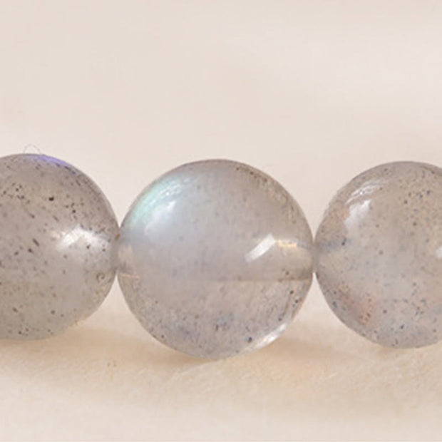 Buddha Stones Natural Moonstone Lotus Love Charming Bracelet - image 8