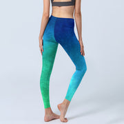 Buddha Stones Hamsa Hand Pattern Print Gym Leggings Women's Yoga Pants - image 3