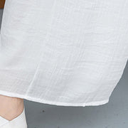 Buddha Stones 2Pcs White Long Sleeve V-Neck Shirt Wide Leg Pants Meditation Women's Set - image 15