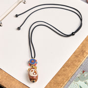 FREE Today: Power Blessing Tibetan Yin Yang Bagua Design Nine-eye Dzi Agate Necklace Pendant - image 3