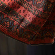 Buddha Stones Fall Plant Floral Pattern Crew Neck Long Sleeve Women's Cotton Sweater With Pocket - image 11