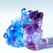 Buddha Stones Liuli Crystal Pixiu Wealth Luck Home Decoration - image 1