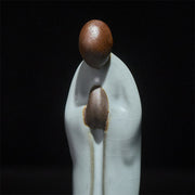 Buddha Stones Meditation Monk Ceramic Statue Serenity Home Decoration - image 7