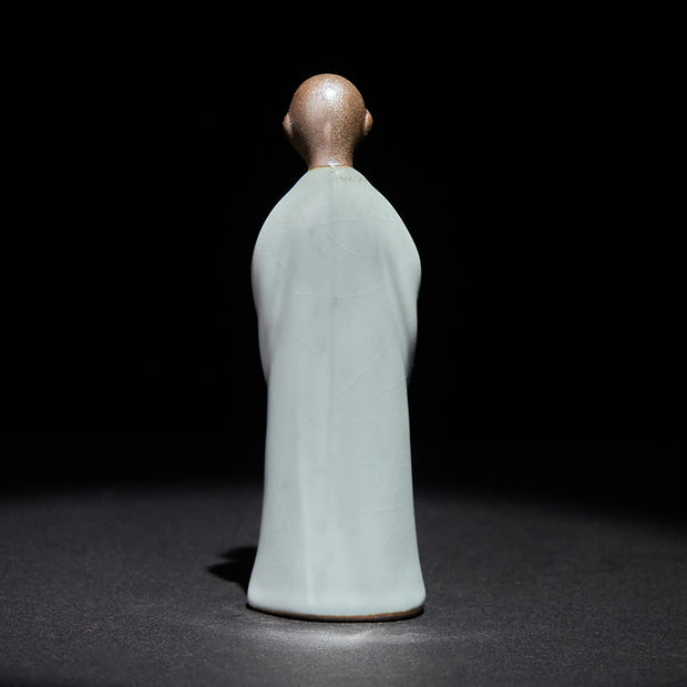 Buddha Stones Meditation Monk Ceramic Statue Serenity Home Decoration - image 10