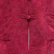 Buddha Stones Frog-Button Long Sleeve Cotton Jacquard Women's Shirt Pants With Pockets - image 11