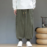 Buddha Stones Spring Solid Color Men's Ankle-Length Cotton Pants With Pockets - image 5