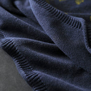 Buddha Stones Sunflower Pattern Mock Neck Long Sleeve Women's Cotton Sweater - image 11